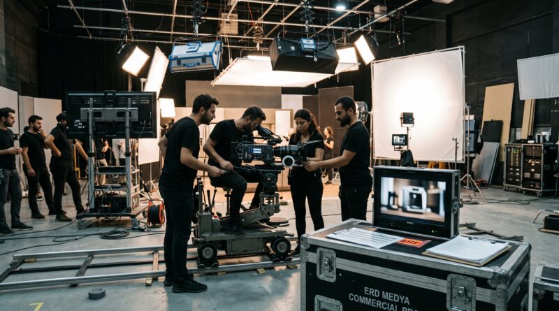 Erd Medya Grubu stüdyo ortamında reklam ve tanıtım filmi prodüksiyon çekimi